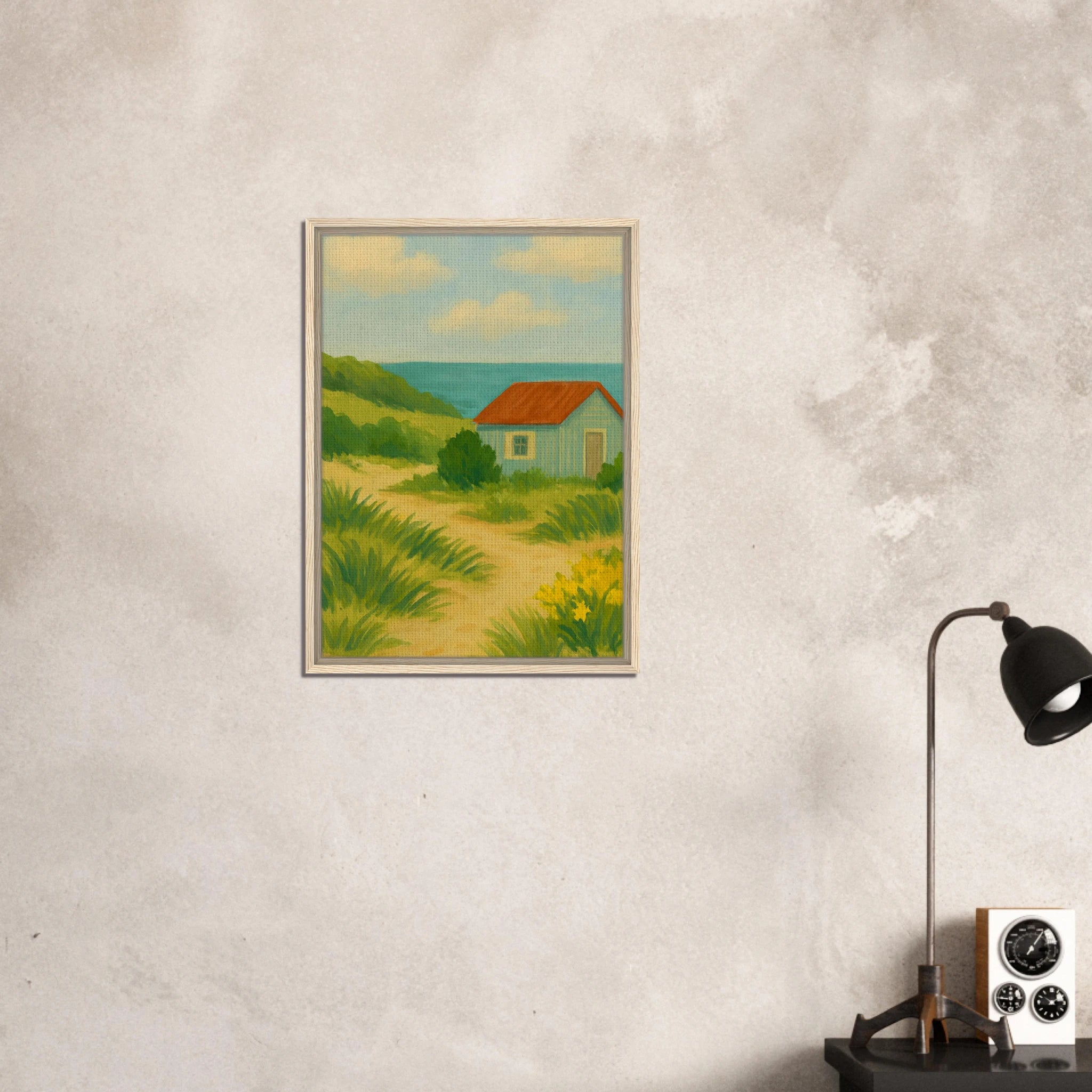 # all-groups - Coastal Beach Shack Canvas Wall Art - Play By Print