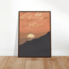 # all-groups - Amber Dusk – Abstract Mountain Sunset Wall Art by Daisy - Play By Print