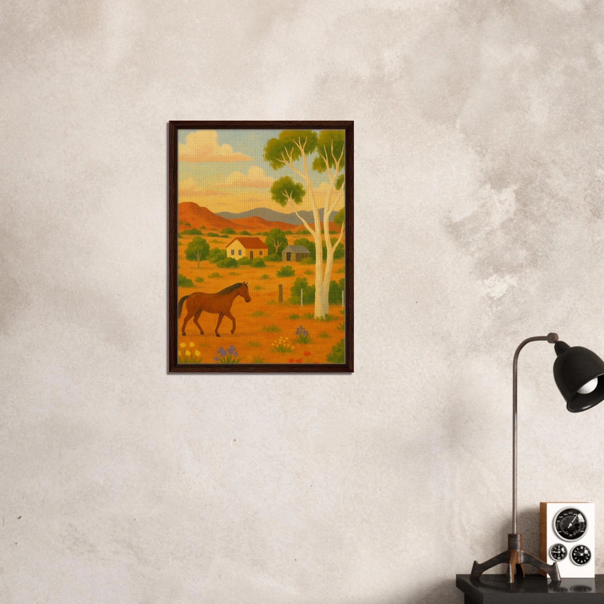 # all-groups - Outback Horse & Gum Tree Canvas Wall Art - Play By Print