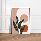 # all-groups - Sage Leaves & Terracotta Sun Modern Abstract Wall Art - Jerin
