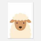 Unframed - Sheep – Minimalist Farm Animal Art Print | Modern Nursery or Playroom Decor - Play By Print