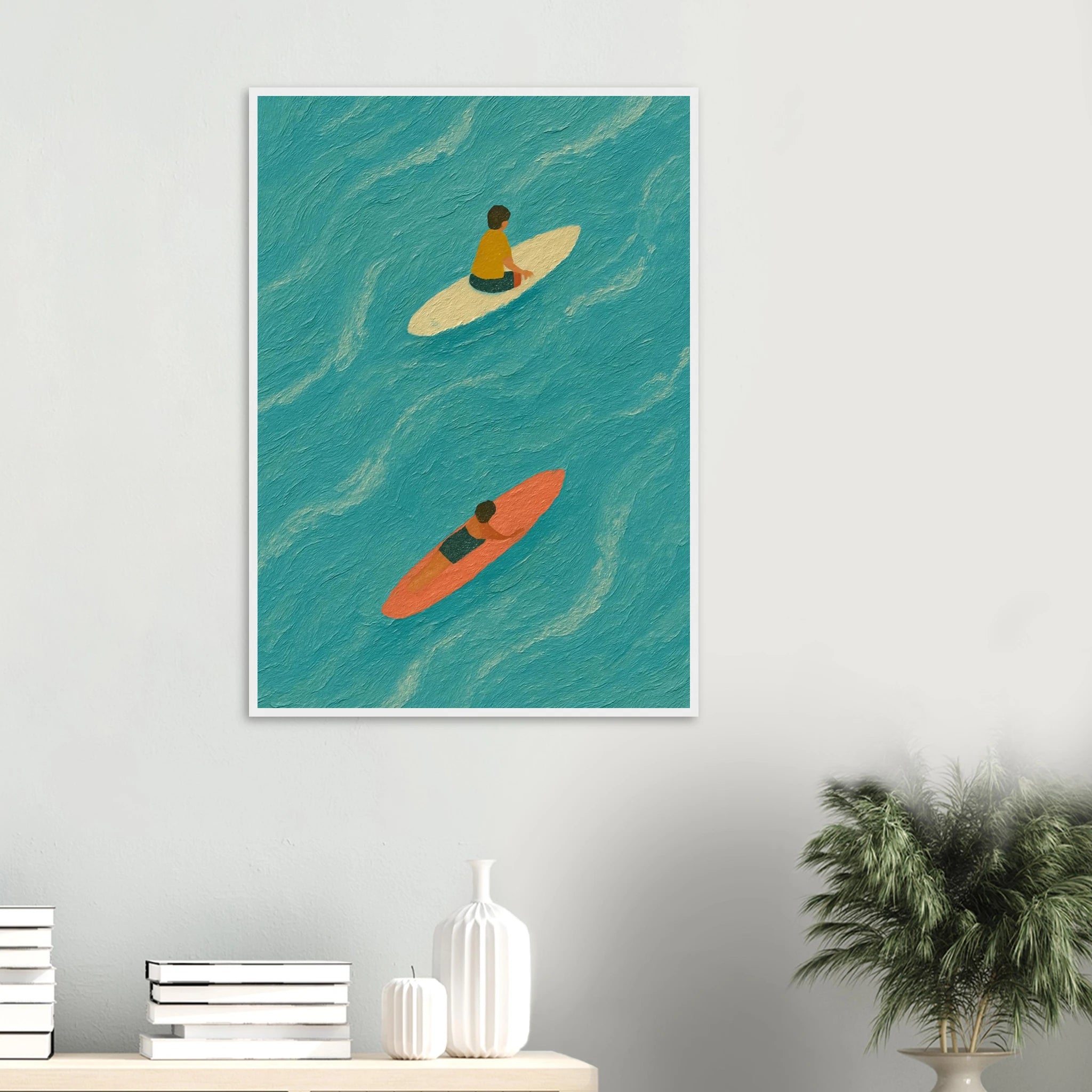 # all-groups - "Drift and Dream" Surf Print | Minimal Coastal Wall Art - Play By Print
