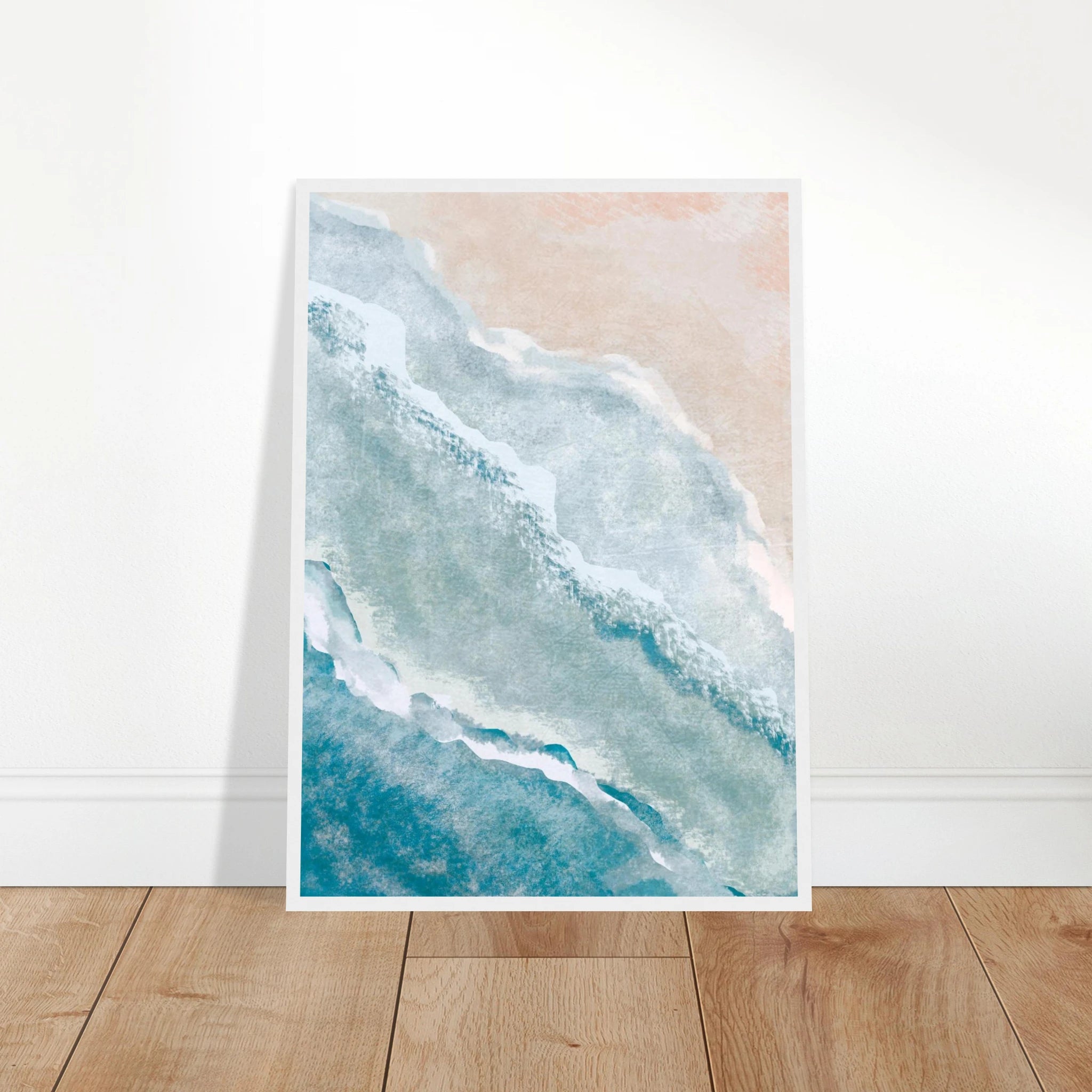 # all-groups - Soft Shoreline – Abstract Coastal Waves in Pastel by Daisy - Daisy