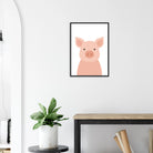 # all-groups - Pig – Minimalist Farm Animal Art Print - Play By Print