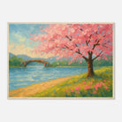 Wood frame A1 (59.4 x 84.1 cm) - “Whispers of Spring” | Cherry Blossom Landscape - Play By Print