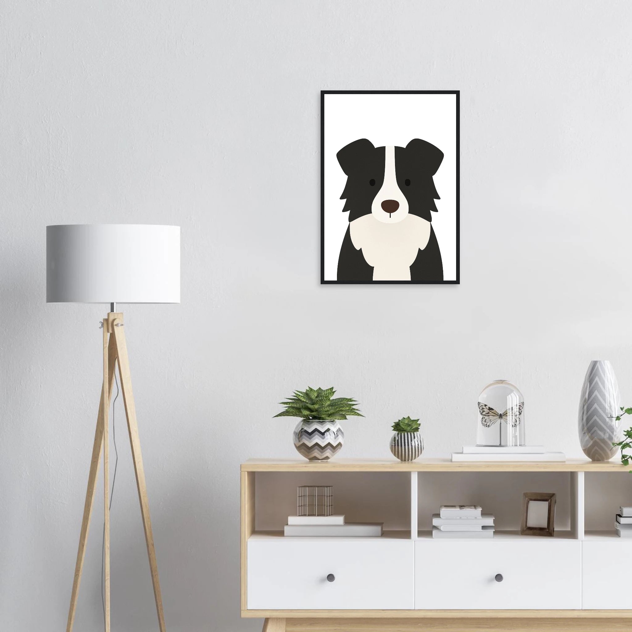 # all-groups - Border Collie – Minimalist Dog Art Print | Modern Nursery or Pet Decor Poster - Play By Print