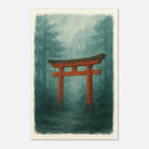 Unframed 30x45 cm 12x18″ - Torii Gate in Mist – Gouache Japanese Landscape Art Print - Play By Print