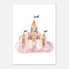 Unframed - Watercolour Princess Castle Wall Art - Olga