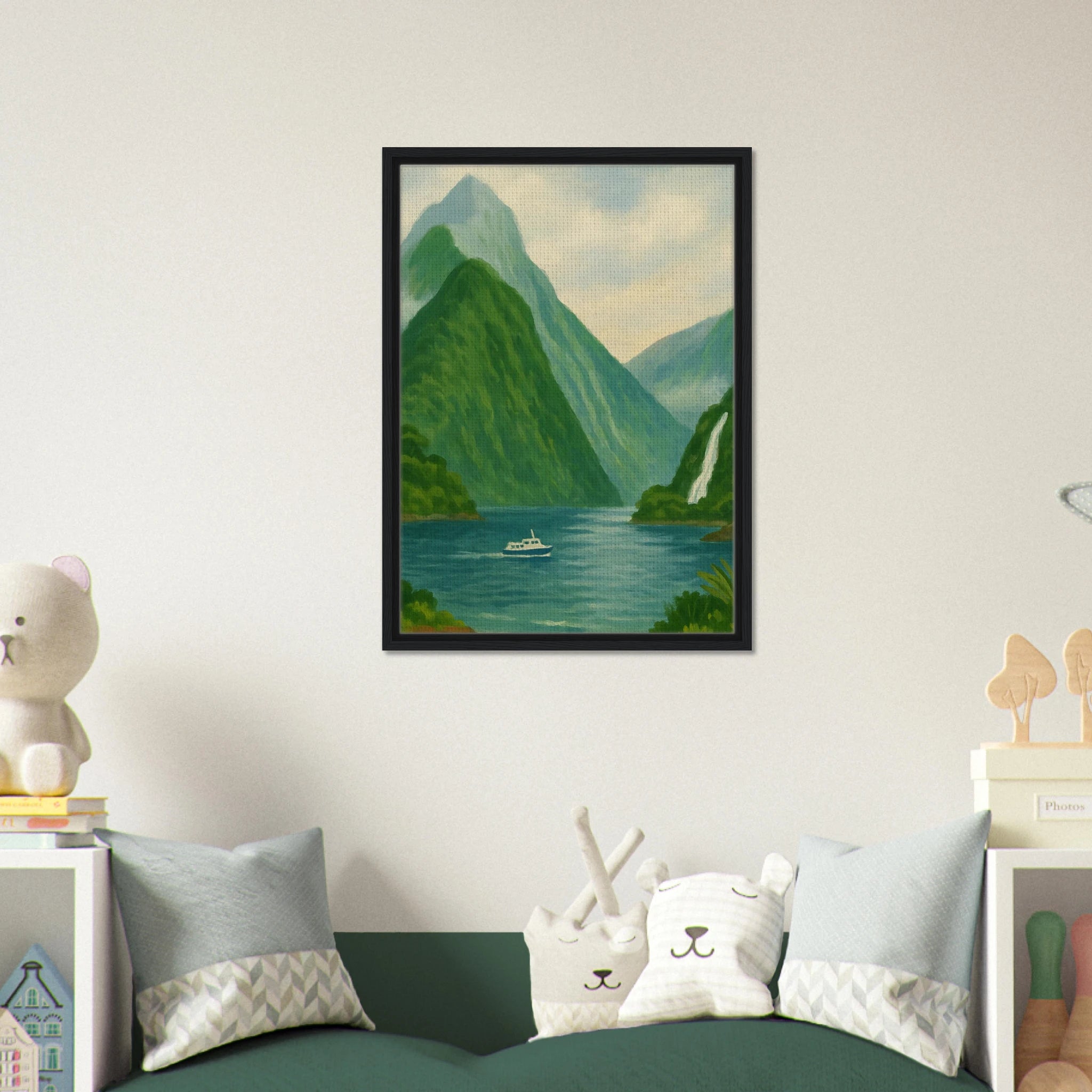 # all-groups - Milford Sound Serenity – New Zealand Fiord Canvas Wall Art - Play By Print