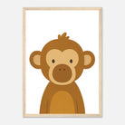 Wood frame - Monkey – Jungle Nursery Art Print - Play By Print