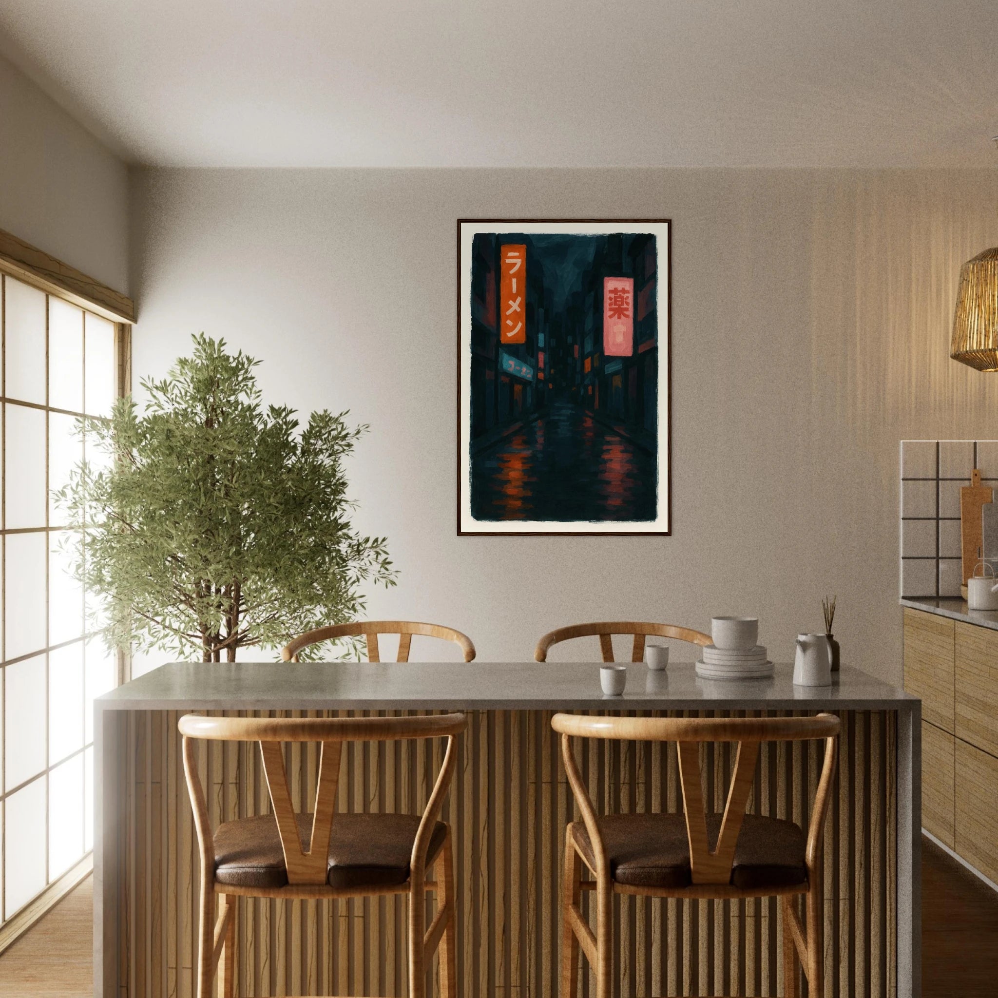 # all-groups - Midnight Neon – Tokyo Alley Art Print - Play By Print