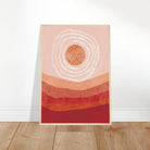 # all-groups - Solar Bloom – Abstract Sunrise Wall Art in Terracotta Tones - Daisy
