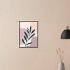 # all-groups - Olive Branch on Blush Modern Abstract Wall Art - Jerin