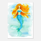 Unframed - Ocean Beauty – Mermaid Watercolour Art Print 🧜♀️🌊 - Play By Print