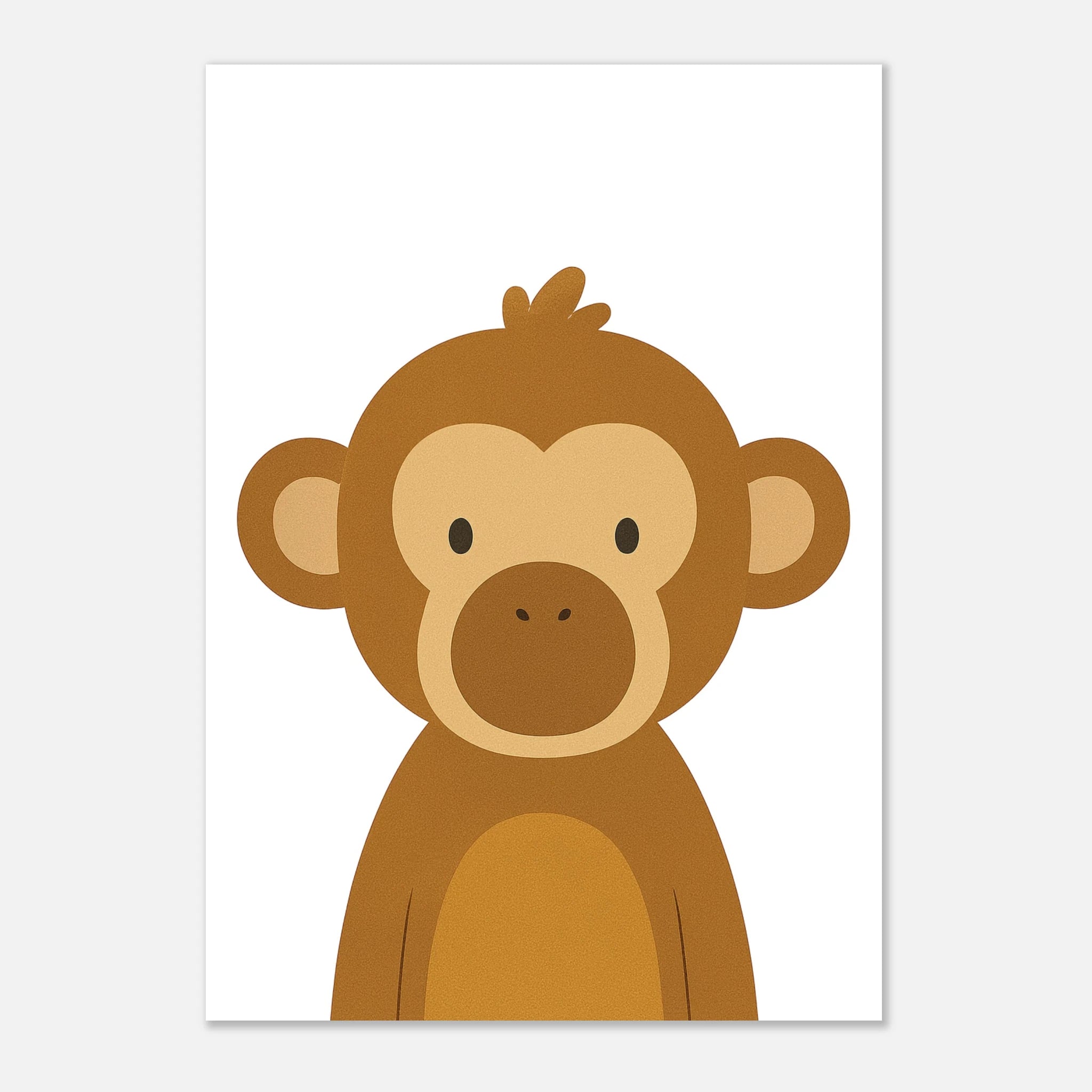 Unframed - Monkey – Jungle Nursery Art Print - Play By Print
