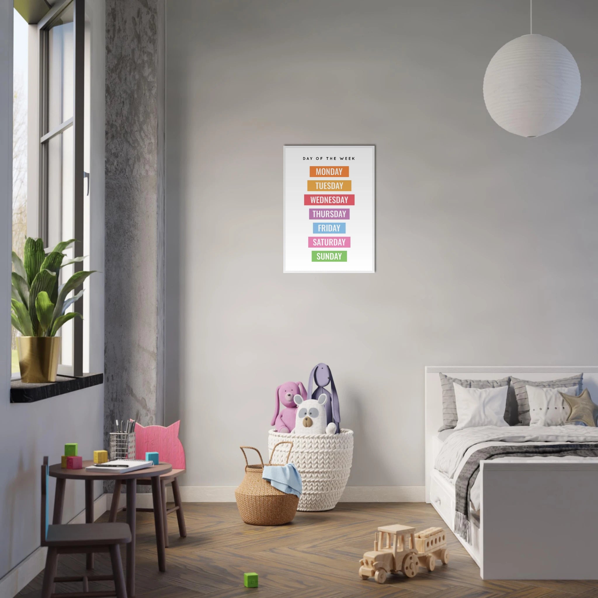 # all-groups - Rainbow Days of the Week Educational Print – Bold & Bright Learning Poster - Elena