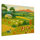 Canvas 50x70 cm 20x28″ - Australian Farm Life Landscape Canvas Wall Art - Play By Print