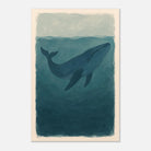 Unframed 60x90 cm 24x36″ - Blue Whale – Gouache-Style Art Print - Play By Print