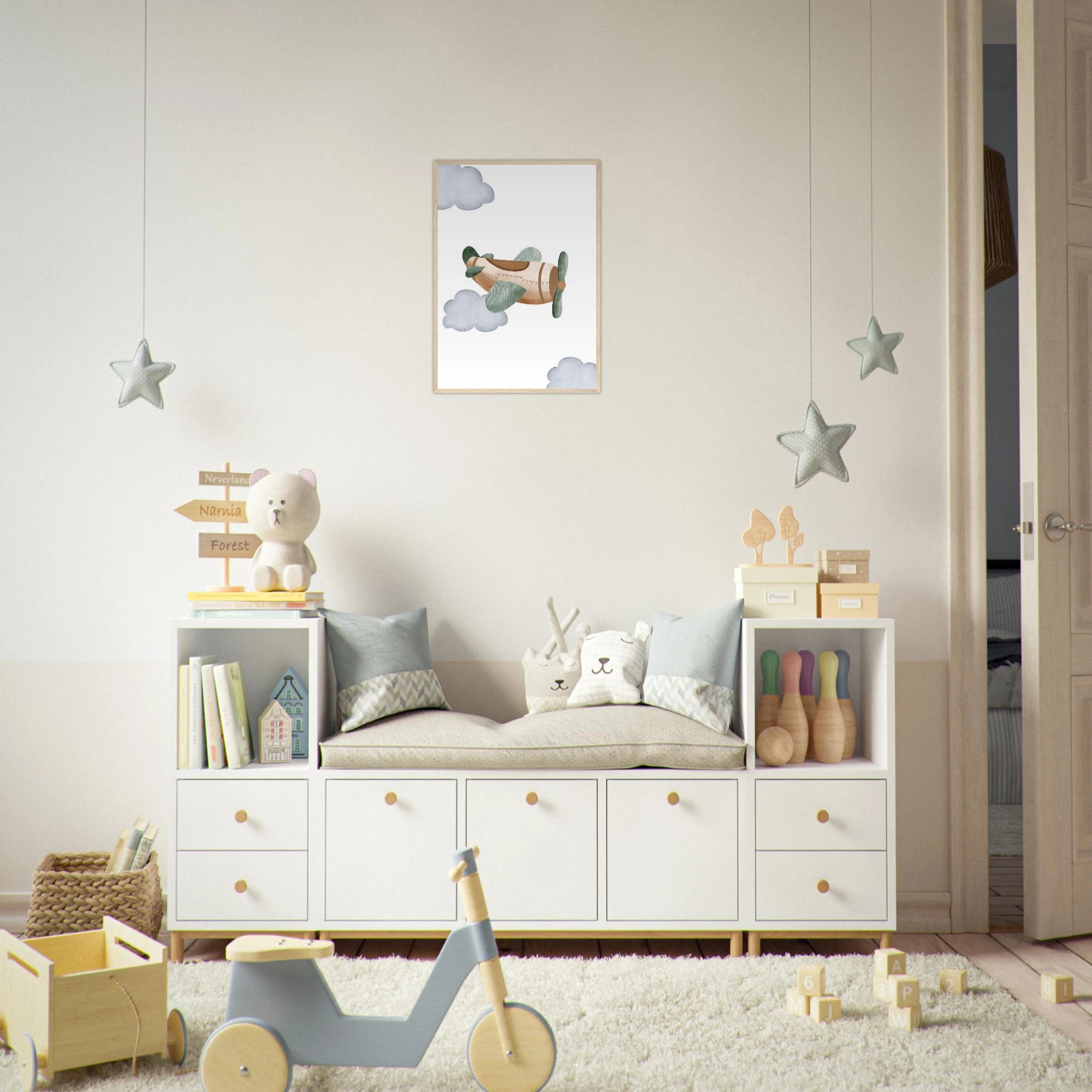 # all-groups - Woodland Vintage Airplane Wall Art - Olga