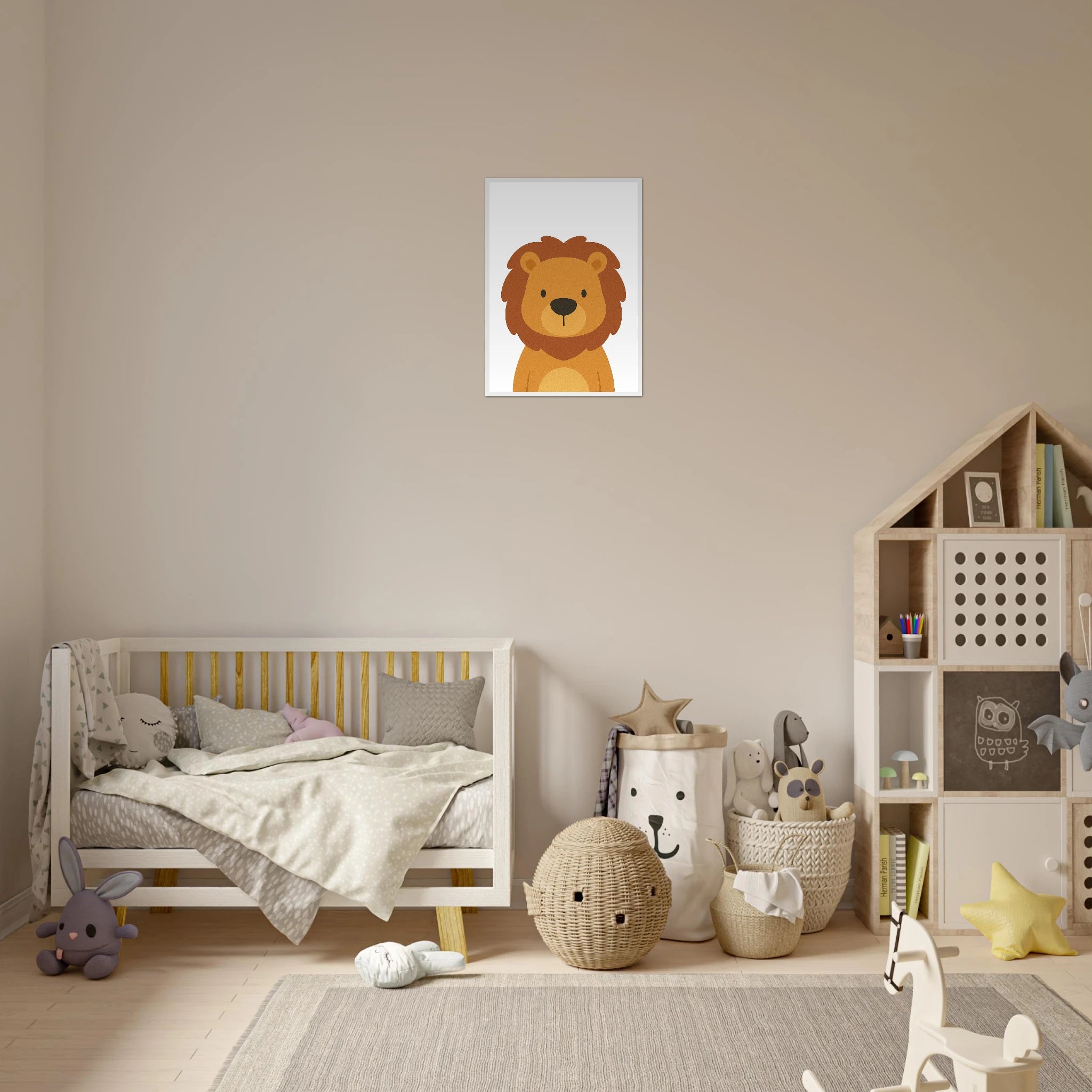 # all-groups - Lion Nursery Print – Jungle Animal Art for Kids - Play By Print