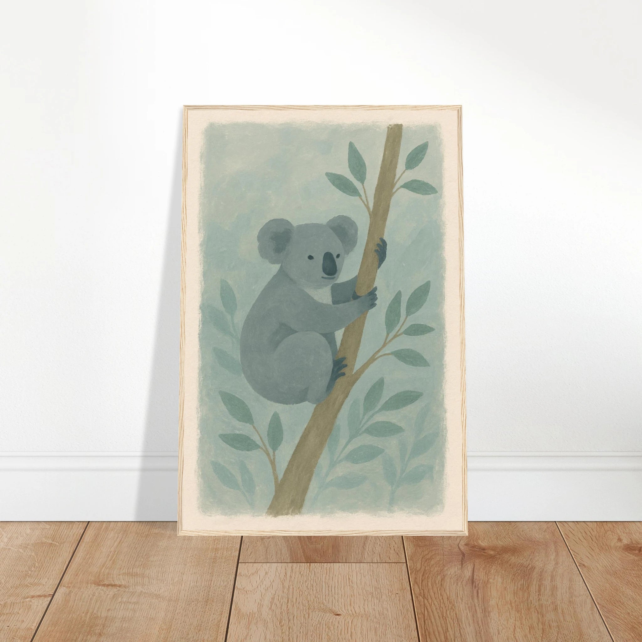 # all-groups - Cuddly Koala in the Eucalypts – Australian Nursery Art Print - Play By Print