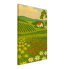 Canvas 40x60 cm 16x24″ - Vineyard & Wildflowers – Australian Countryside Canvas Wall Art - Play By Print