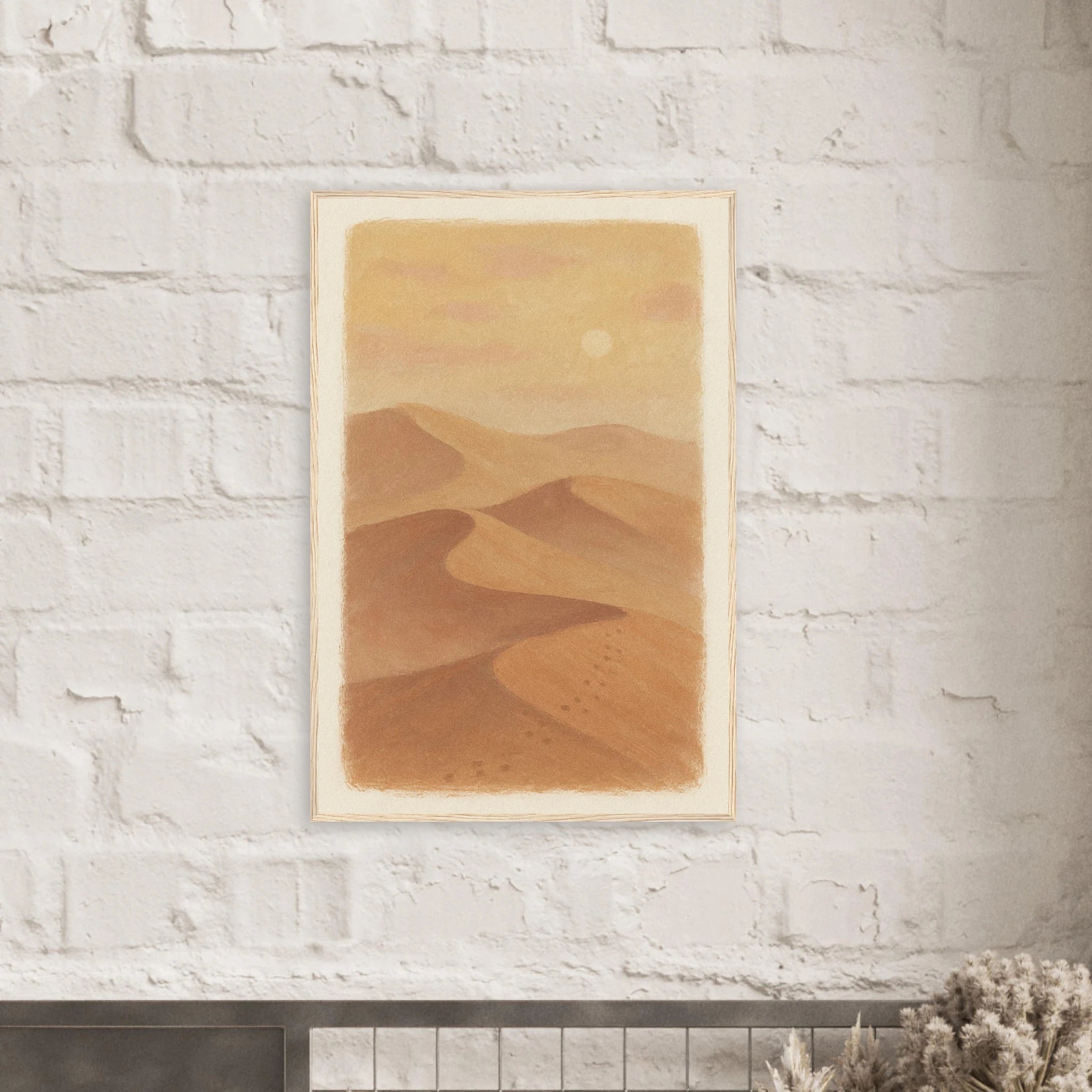 # all-groups - Golden Haze – Soft Desert Dunes Wall Art Print - Play By Print
