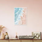 # all-groups - Pastel Shoreline – Soft Coastal Abstract Watercolour Art Print - Daisy