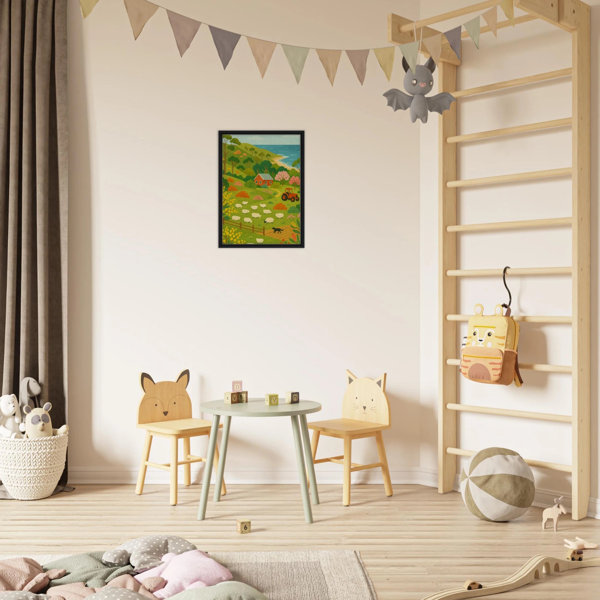 # all-groups - Coastal Sheep Farm – Australian Countryside Canvas Wall Art - Play By Print