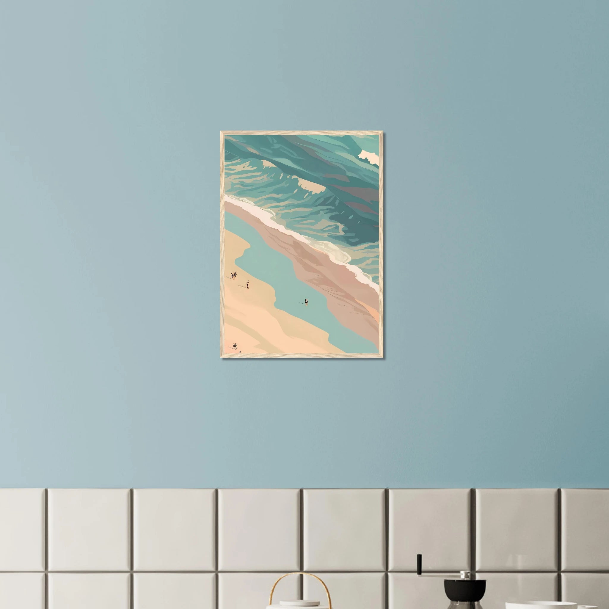 # all-groups - Coastal Horizon Abstract Costal Art | Centre Panel - Play By Print