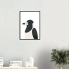# all-groups - Magpie – Minimalist Australian Bird Art Print | Native Wildlife Poster for Home or Classroom - Play By Print