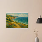 # all-groups - “Coastal Wildflowers & Whispering Waves” | Ocean Cliff Landscape - Play By Print
