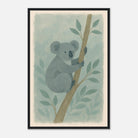 Black frame 40x60 cm 16x24″ - Cuddly Koala in the Eucalypts – Australian Nursery Art Print - Play By Print