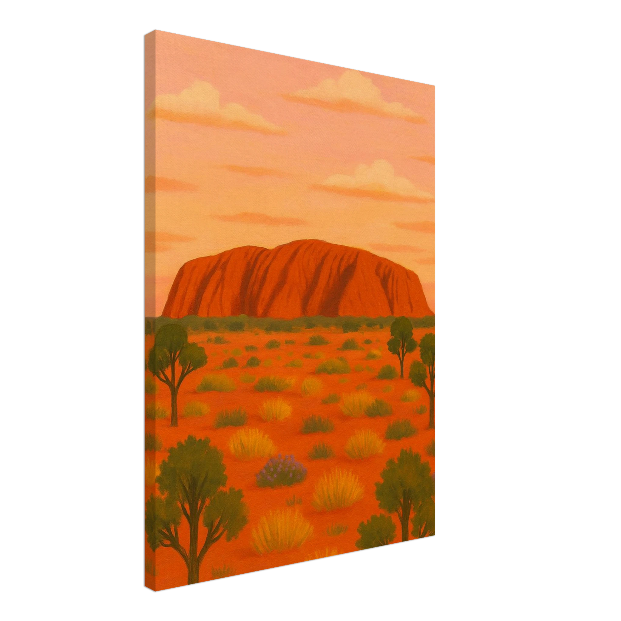 Canvas 50x75 cm 20x30″ - Uluru Dreaming – Australian Outback Canvas Wall Art - Play By Print