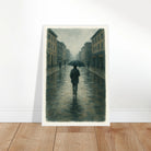 # all-groups - Rainy City Walk – Gouache-Style Art Print - Play By Print