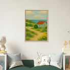 # all-groups - Coastal Beach Shack Canvas Wall Art - Play By Print