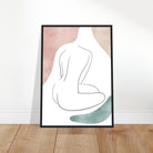 # all-groups - Minimalist Nude Wall Art | Boho Line Drawing in Soft Earth Tones - Iris