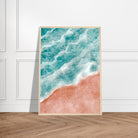 # all-groups - Pastel Shoreline – Ocean Wave and Beach Abstract Wall Art Print - Play By Print