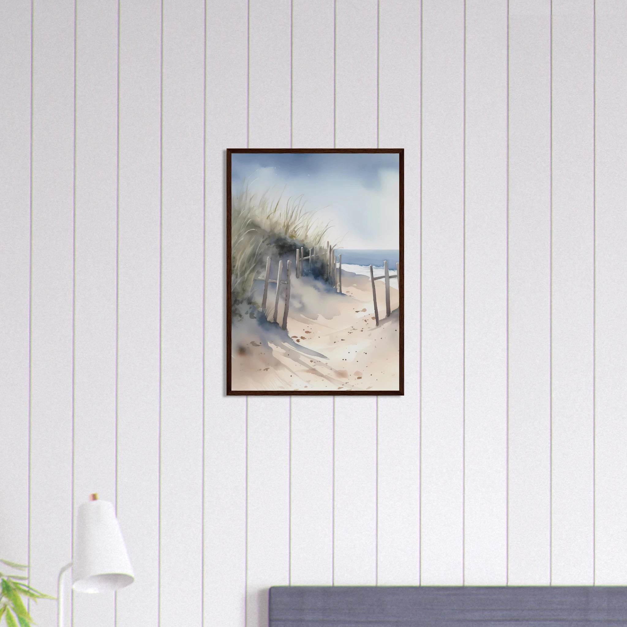 # all-groups - Windswept Shoreline Path – Coastal Art Print - Play By Print