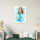 # all-groups - Grace of the Sea – Red-Haired Mermaid Art Print 🐚🧜♀️ - Play By Print