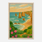 Wood frame 40x60 cm 16x24″ - Twelve Apostles Coastal Canvas Wall Art - Play By Print