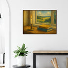 # all-groups - “Golden Light & Quiet Pages” | Candlelit Window Still Life - Play By Print