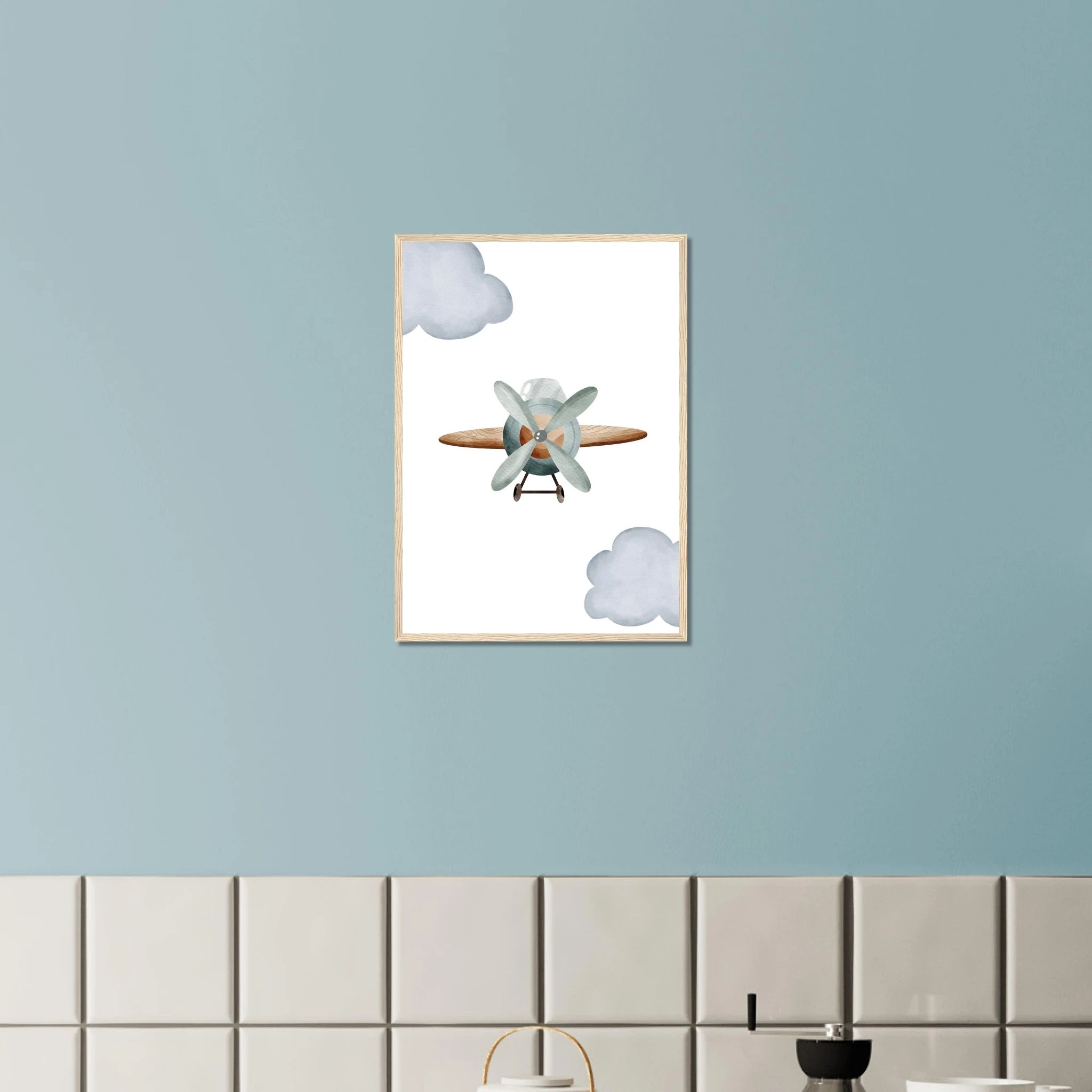 # all-groups - Vintage Wooden Propeller Plane Wall Art - Olga