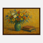 Dark wood frame A3 (29.7 x 42 cm) - “Wild Blooms & Well-Worn Pages” | Floral Still Life - Play By Print