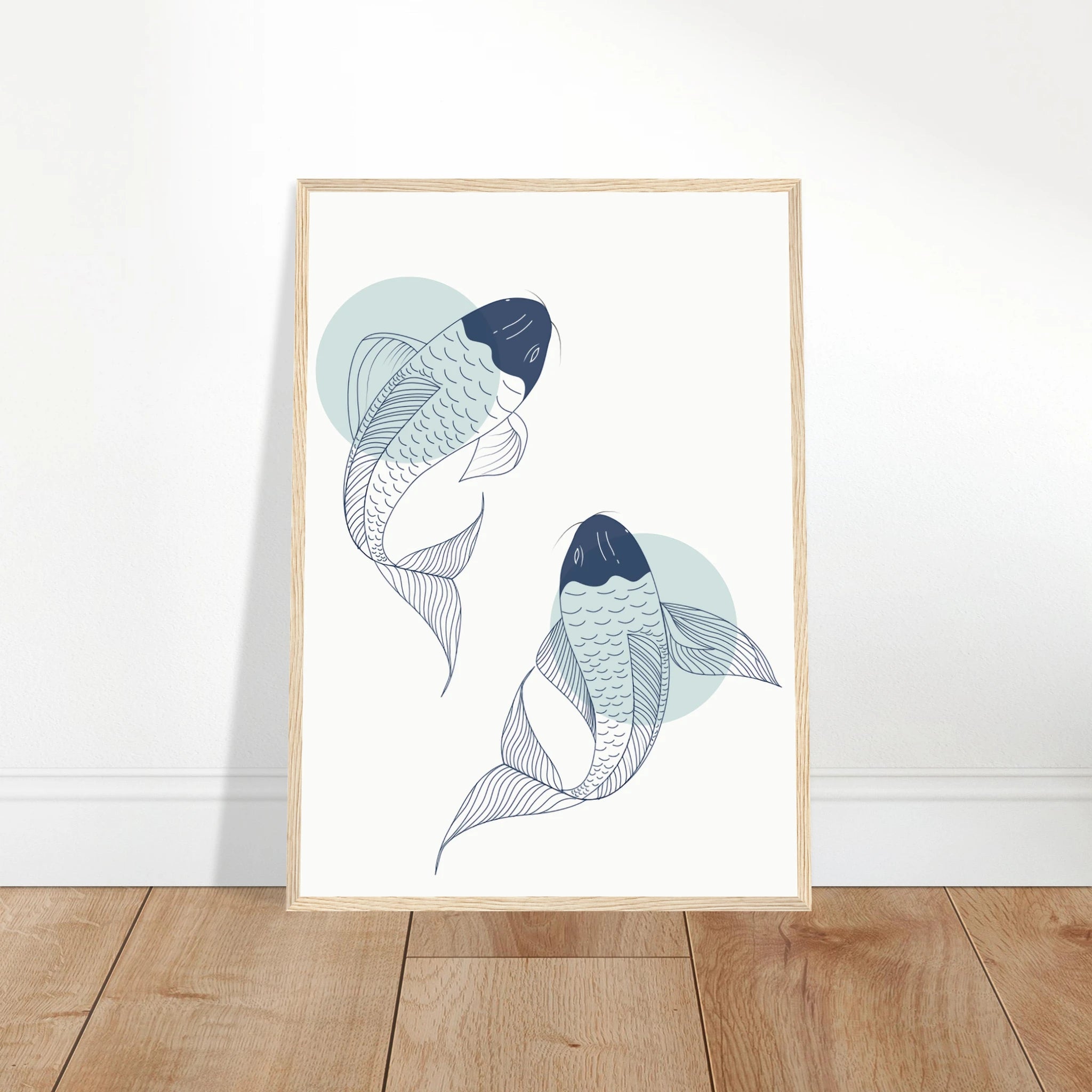 # all-groups - Minimalist Koi Fish Art Print - Jerin