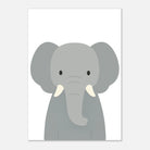 Unframed - Elephant – Minimalist Animal Art Print | Modern Nursery or Safari-Themed Poster - Play By Print