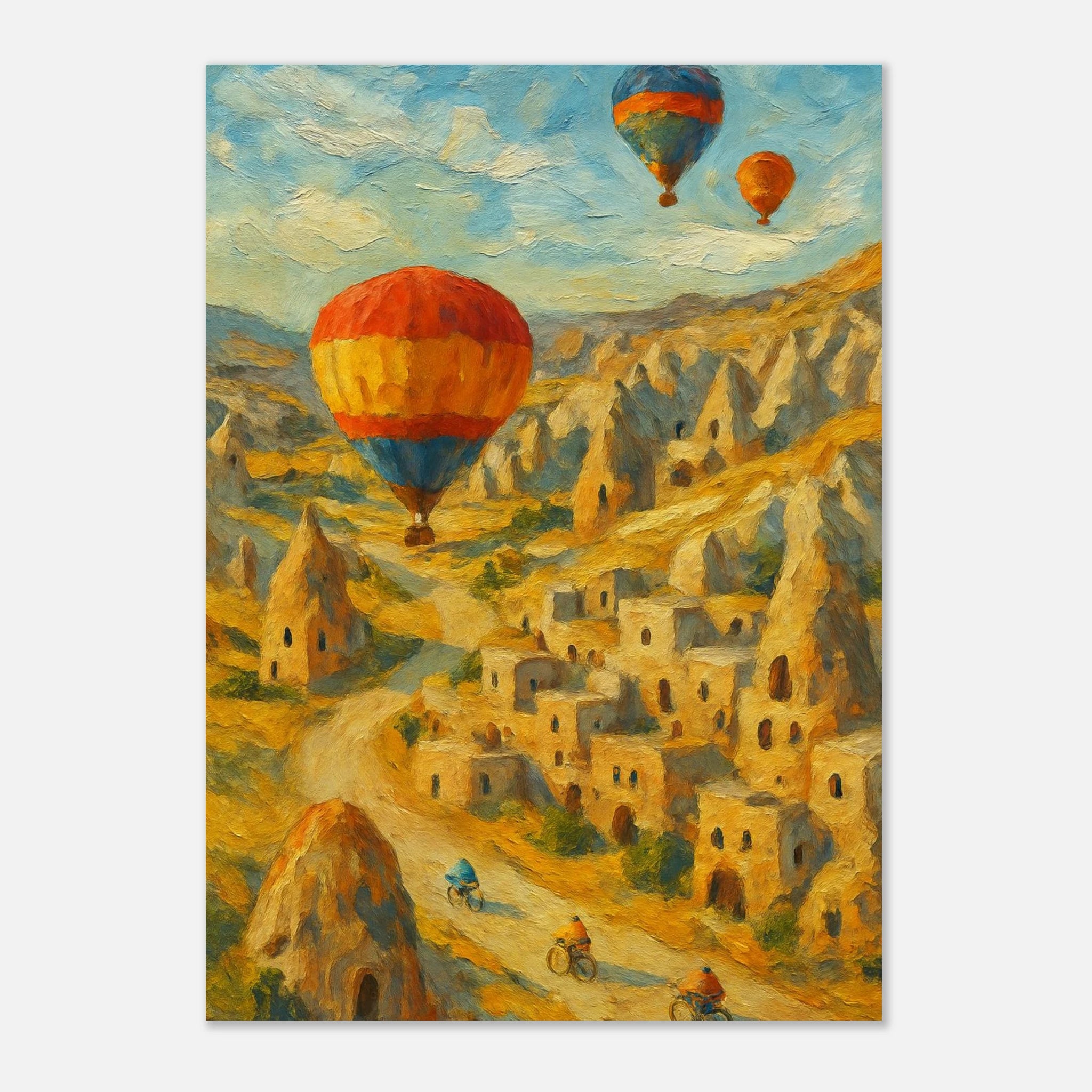 Unframed A2 (42 x 59.4 cm) - "Drifting Over Cappadocia" Print | Turkish Landscape Wall Art - Play By Print