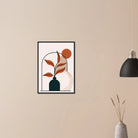 # all-groups - Terracotta Leaves in Vase Modern Abstract Wall Art - Jerin