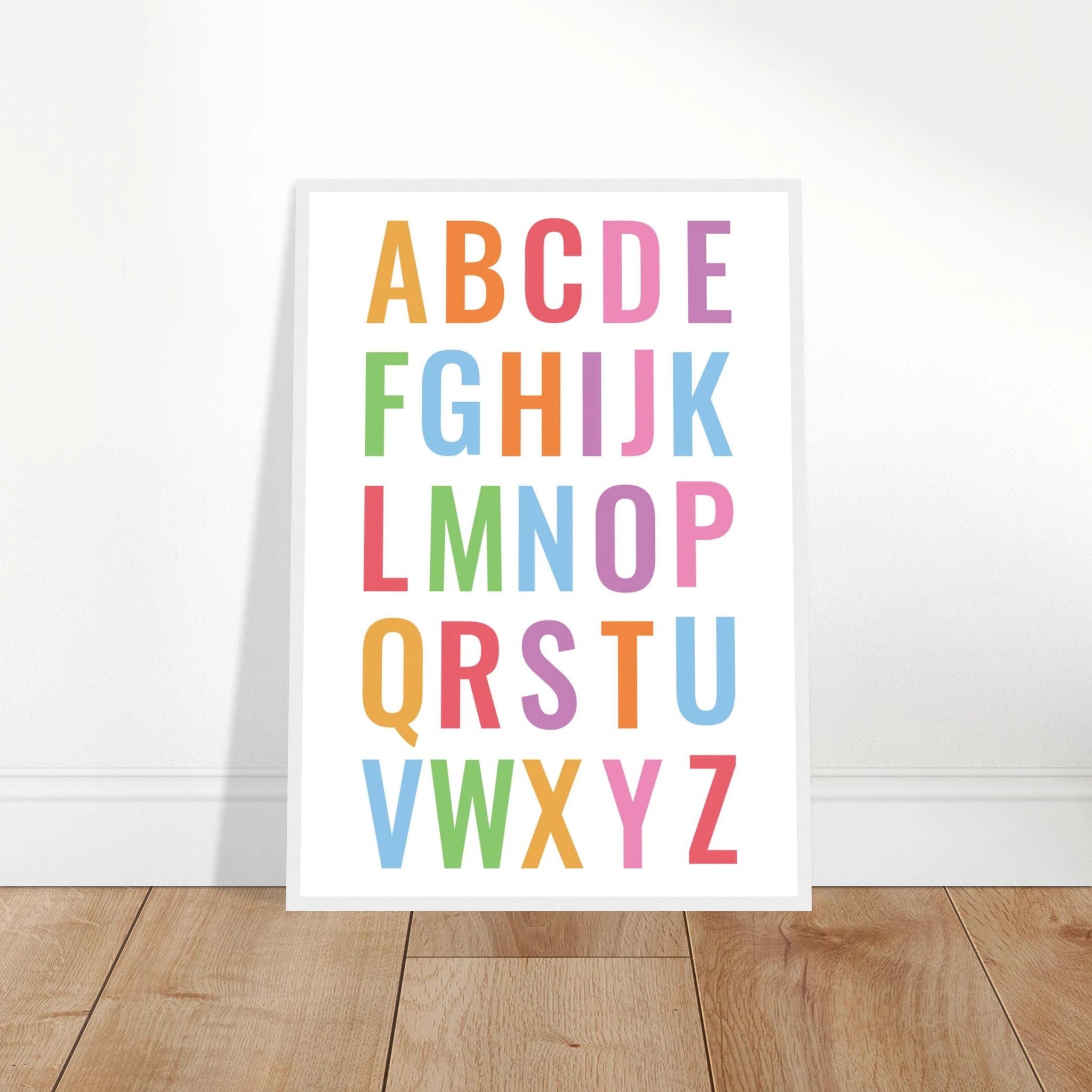 - Bright Alphabet Poster – Colourful ABC Wall Art for Kids by Elena - Elena