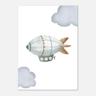 Unframed - Vintage Airship Wall Art - Olga